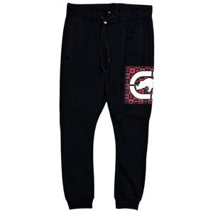 Ecko Unltd Men's Sweatpants Embroidered Logo Patch Fleece Jogger